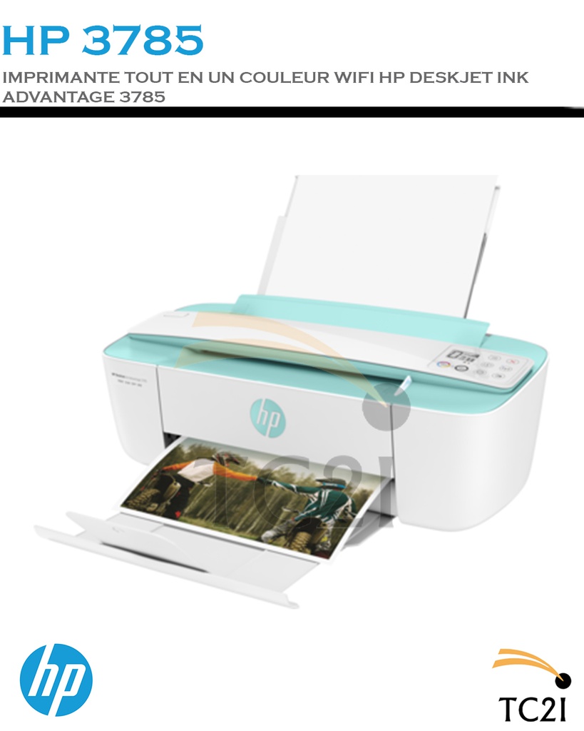 IMPRIMANTE TOUT EN UN COULEUR WIFI HP DESKJET INK ADVANTAGE 3785