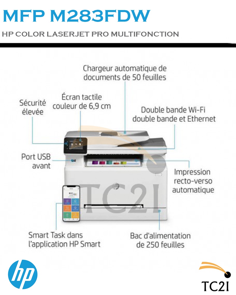 HP Color Laserjet Pro Multifonction MFP M283FDW