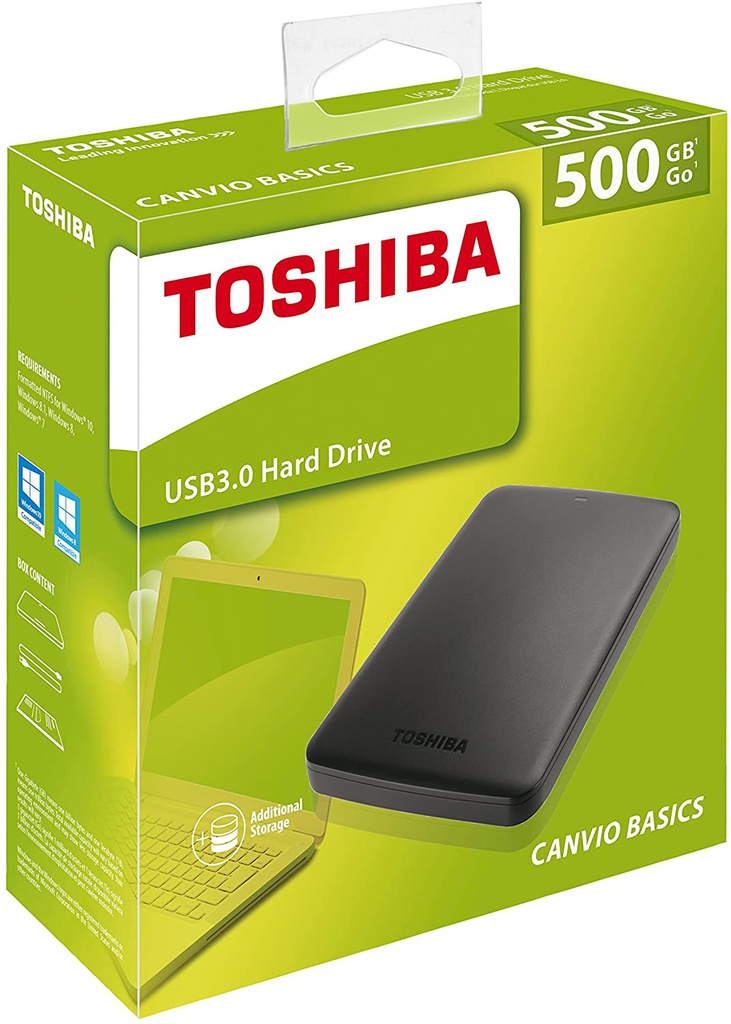 Disque dur externe TOSHIBA 500GB USB 3.0