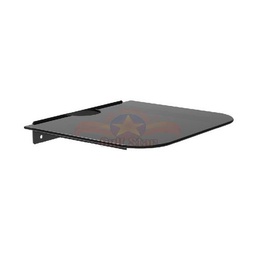Étagère murale en verre pour support DVD simple
